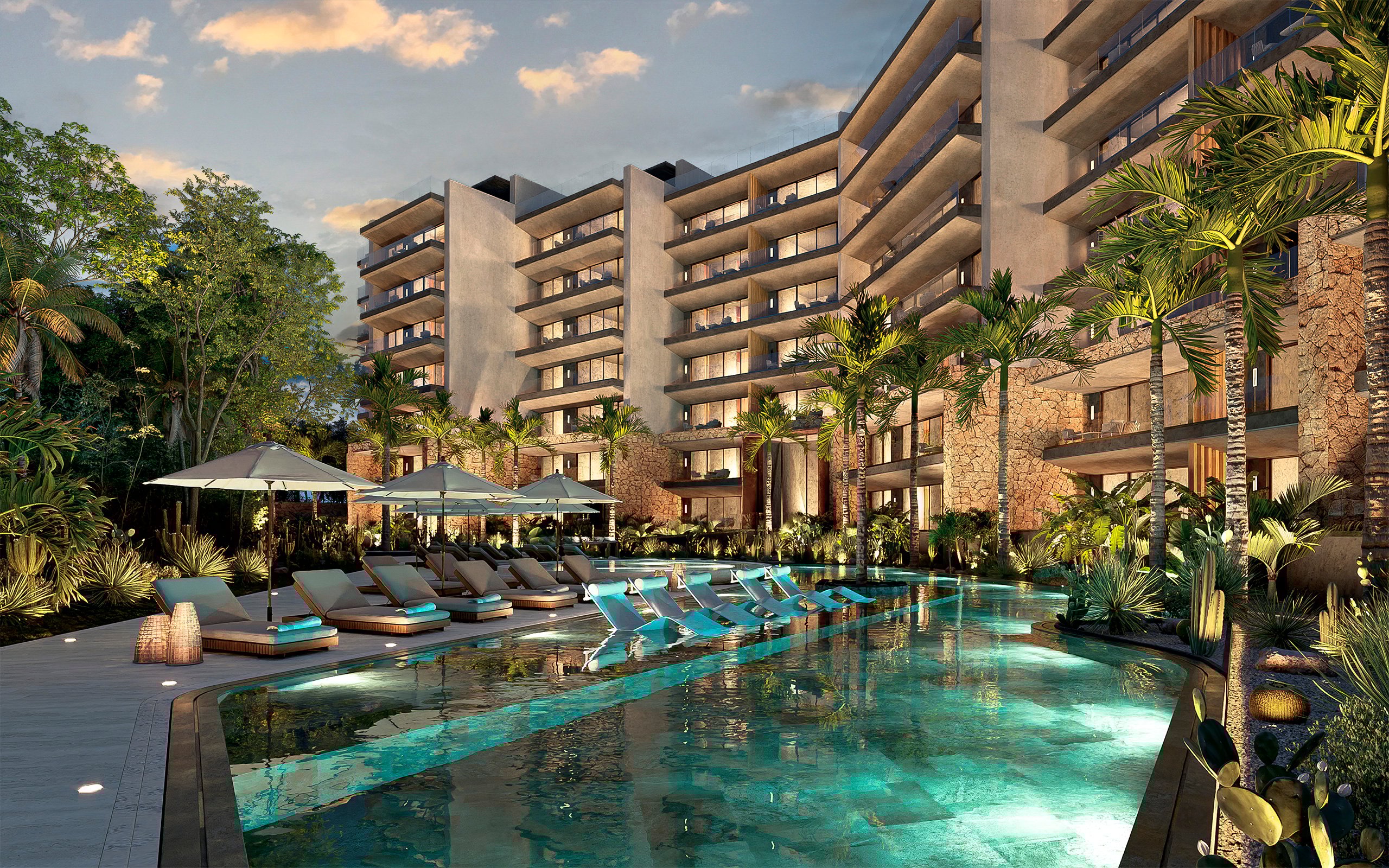 Distrito Xcalacoco Beach - architecture and nature